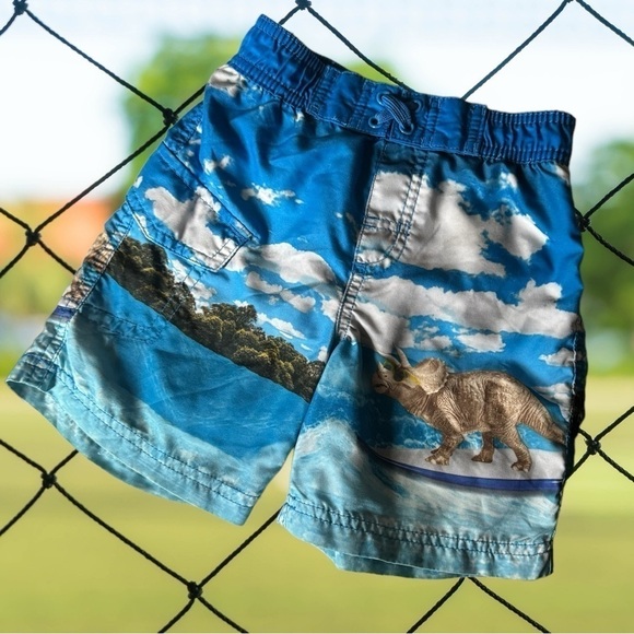 Dinosaur Toddler Swim Trunks - Picture 6 of 8